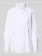 Marc Cain Hemdbluse mit verdeckter Knopfleiste in Weiss, Größe 34