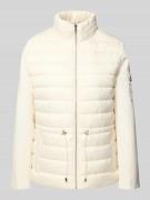 Lauren Ralph Lauren Steppjacke mit Stehkragen in Offwhite, Größe L