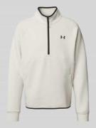 Under Armour Sweatshirt mit Stehkragen und Reißverschluss in Weiss, Gr...