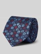 Monti Seidenkrawatte mit Allover-Muster (7 cm) in Rot, Größe 1