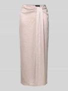 Marc Cain Midirock mit Raffungen in Kitt, Größe 38