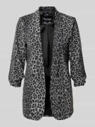 Pieces Regular Fit Blazer mit 3/4-Arm Modell 'BOSELLA' in Dunkelgrau, ...