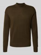 Scotch & Soda Strickpullover mit gerippten Abschlüssen in Dunkelbraun,...