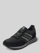 bugatti Sneaker aus Leder mit Label-Details Modell 'Philip' in Black, ...
