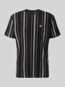 Tommy Jeans Regular Fit T-Shirt aus reine Baumwolle in Black, Größe L