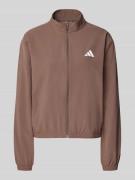 adidas Sportswear Trainingsjacke mit Logo-Detail in Dunkelbraun, Größe...