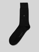 Burlington Socken mit Label-Details in Black, Größe 40-46