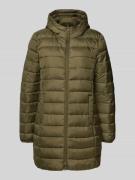 Tom Tailor Denim Regular Fit Steppmantel mit Kapuze in Oliv, Größe M