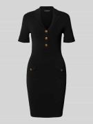Guess Minikleid mit Reverskragen Modell 'FELICITY' in Black, Größe L
