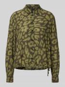 Marc Cain Regular Fit Bluse aus Viskose mit Tunnelzug in Khaki, Größe ...