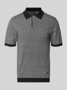 Emporio Armani Poloshirt mit Kaschmir-Anteil und kurzer Knopfleiste in...