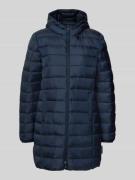 Tom Tailor Denim Regular Fit Steppmantel mit Kapuze in Dunkelblau, Grö...