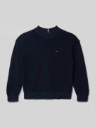 Tommy Hilfiger Kids Regular Fit Strickpullover aus reiner Baumwolle in...