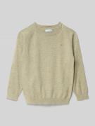 Mayoral Strickpullover mit gerippten Abschlüssen in Sand Melange, Größ...