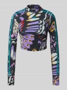 adidas Sportswear Cropped Longsleeve mit Logo-Print Modell 'FARM' in L...