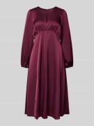 Christian Berg Woman Selection Midikleid aus Satin mit Schlüsselloch-A...