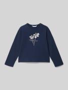 Mayoral Regular Fit Longsleeve Statement-Print in Marine, Größe 104