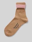 Burlington Socken mit Label-Print Modell 'PLYMOUTH' in Beige, Größe 36...