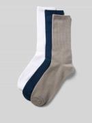 Jack & Jones Socken mit elastischem Rippenbündchen im 3er-Pack in Mari...