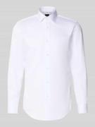 BOSS Slim Fit Businesshemd aus reiner Baumwolle Modell 'HANK' in Weiss...