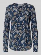 Christian Berg Woman Blusenshirt aus Viskose mit V-Ausschnitt in Dunke...