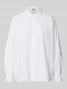 Drykorn Relaxed Fit Hemdbluse mit Knopfleiste Modell 'MOYALA' in Weiss...