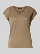 Only Regular Fit T-Shirt mit Viskose-Anteil Modell 'SILVERY' in Taupe,...