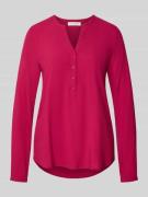 Christian Berg Woman Blusenshirt aus Viskose mit V-Ausschnitt in Fuchs...