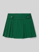 Polo Ralph Lauren Teens Faltenrock mit Knöpfen in Dunkelgruen, Größe S
