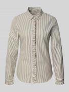 ETERNA Slim Fit Hemdbluse mit 3/4-Arm in Gruen, Größe 46