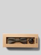 CINQUE Fliege und Einstecktuch aus Seide Modell 'PIO' in Mittelbraun, ...