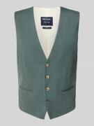 MCNEAL Slim Fit Weste mit Kleinstruktur in Lind, Größe 48