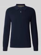 Christian Berg Men Slim Fit Poloshirt mit Knopfleiste in Marine, Größe...