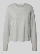 Calvin Klein Underwear Longsleeve mit Label-Stitching in Hellgrau, Grö...