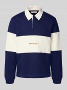 Jack & Jones Sweatshirt mit Kentkragen Modell 'NORREBRO' in Dunkelblau...