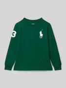 Polo Ralph Lauren Kids Longsleeve mit Label-Stitching und Rundhalsauss...