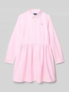Polo Ralph Lauren Teens Hemdblusenkleid mit Label-Stitching und Button...