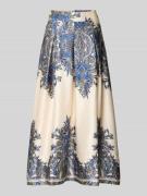 Neo Noir Midiirock mit elastischem Bund Modell 'LENNI' in Blau, Größe ...