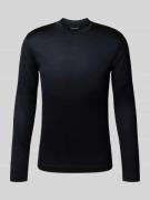 Emporio Armani Longsleeve mit Rundhalsausschnitt in Black, Größe S