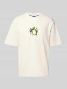 Hugo Blue Regular Fit T-Shirt aus reiner Baumwolle in Weiss, Größe XXL