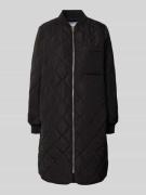 Jake*s Casual Regular Fit Steppmantel mit Stehkragen in Black, Größe 3...