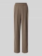 Emporio Armani Hose mit weitem Bein und elastischem Bund in Taupe, Grö...