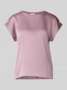 Vila Blusenshirt aus Satin mit Rundhalsausschnitt Modell 'ELLETTE' in ...