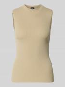 BOSS Slim Fit Top aus Viskose-Mix Modell 'FESKIES' in Beige, Größe L