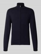 MCNEAL Strickjacke mit Stehkragen in Marine, Größe L