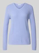 Christian Berg Woman Strickpullover mit V-Ausschnitt in Lavender, Größ...