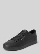 Tommy Hilfiger Low Top Sneaker aus reinem Leder in Black, Größe 40