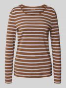 Christian Berg Woman Longsleeve mit Rundhalsausschnitt in Cognac, Größ...