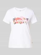 Levi's® T-Shirt mit Label-Print und Rundhalsausschnitt in Weiss, Größe...