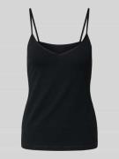 Sloggi Top mit abgerundetem V-Ausschnitt in Black, Größe L
